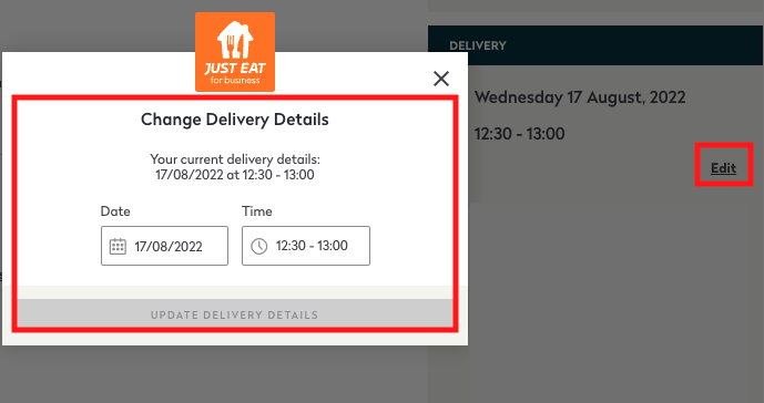 My just eat order on sale